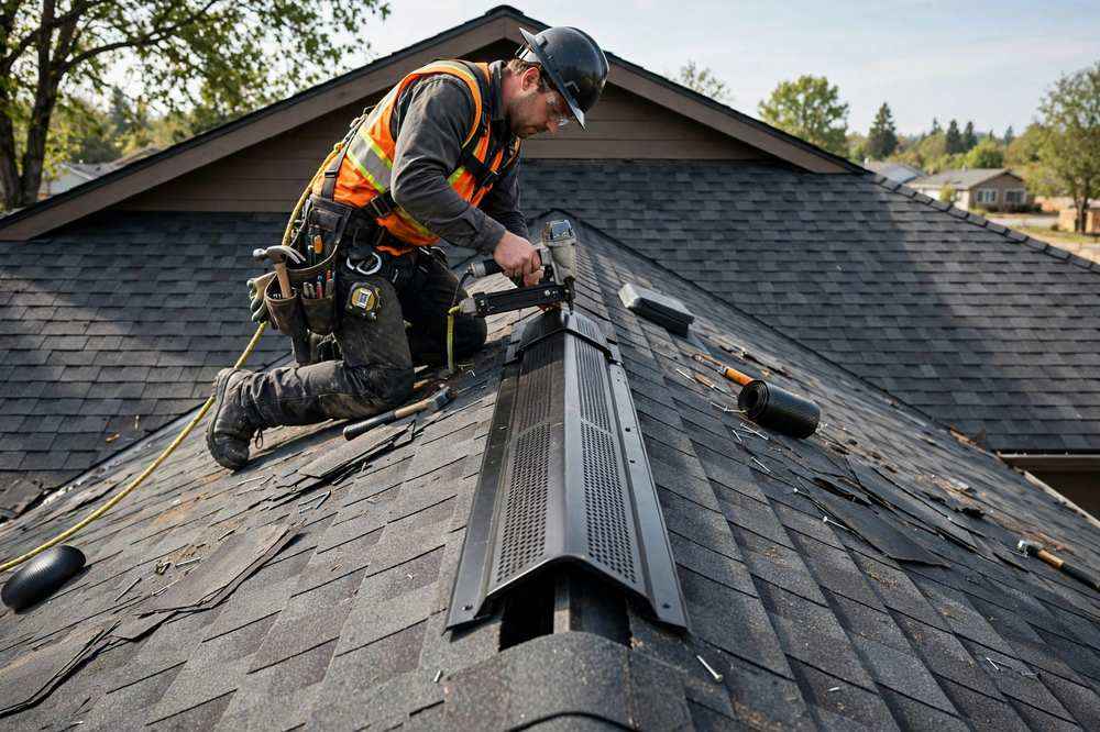 Roof vent and thermal movement detail